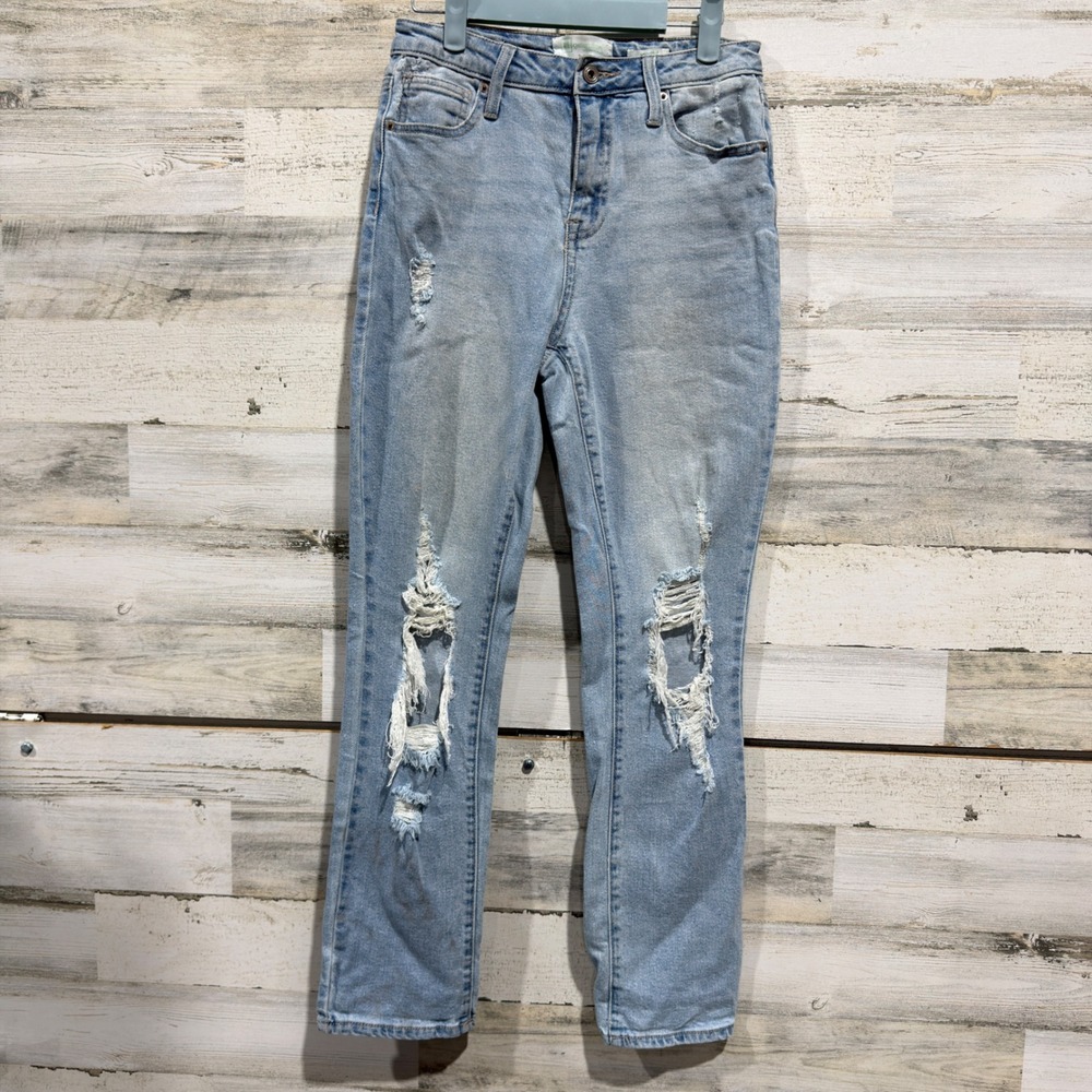 REgeneration Jeans Women 3/26 Light Wash Distressed Ripped Grunge GUC
